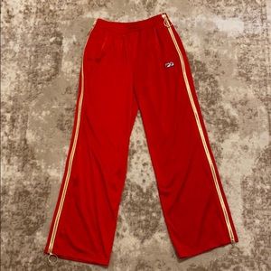 Selling red baggy fillas sweatpants !